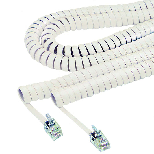 Elink | 25 ft. Handset cord; white