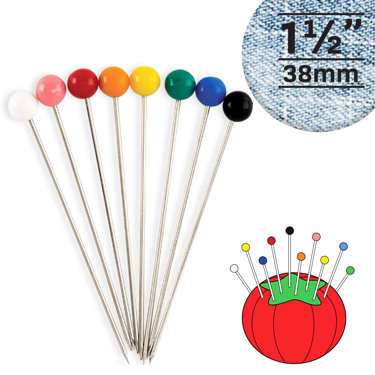 Hauz | Color Pins on Wheel - 1.5”
