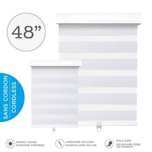 Hauz | Cordless Light Filtering Shade 48" x 84" White