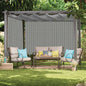 Hauz | Wand Operated Outdoor Roller Shades 8' X 8' - Grey