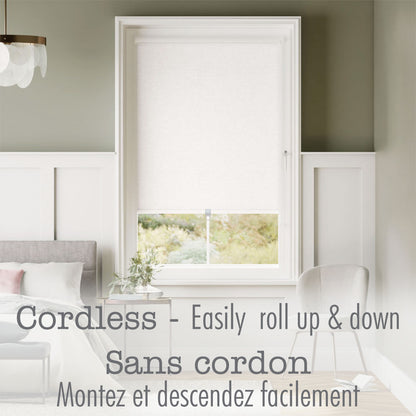 Hauz | Cordless Blackout Blinds 24x77 White