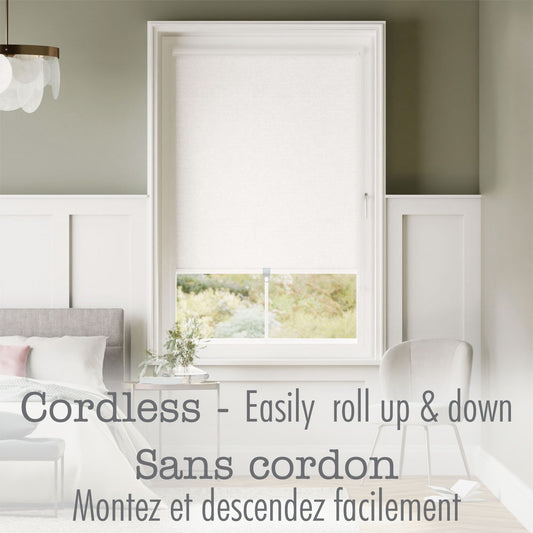 Hauz | Cordless Blackout Blinds 24x77 White