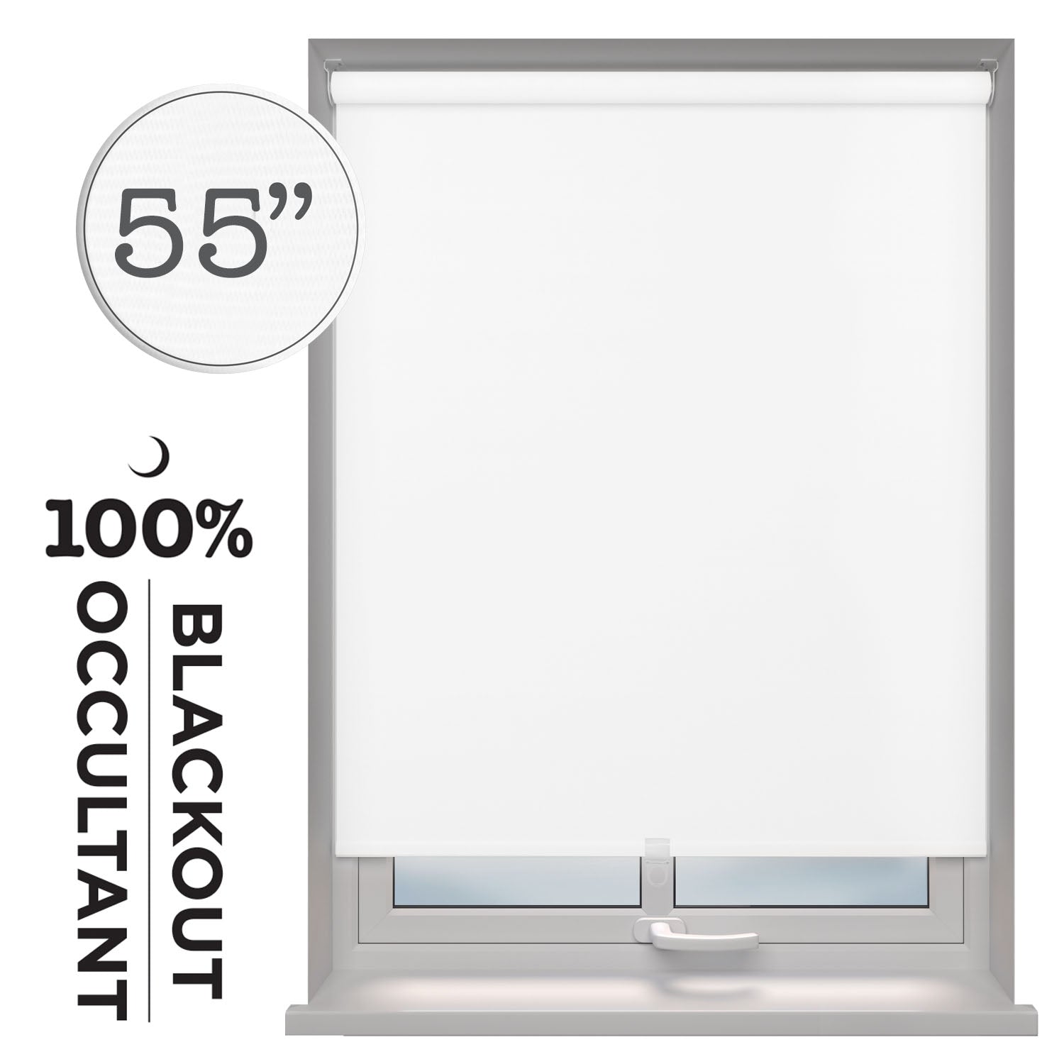 Hauz | Cordless Blackout Blinds 55x77 White