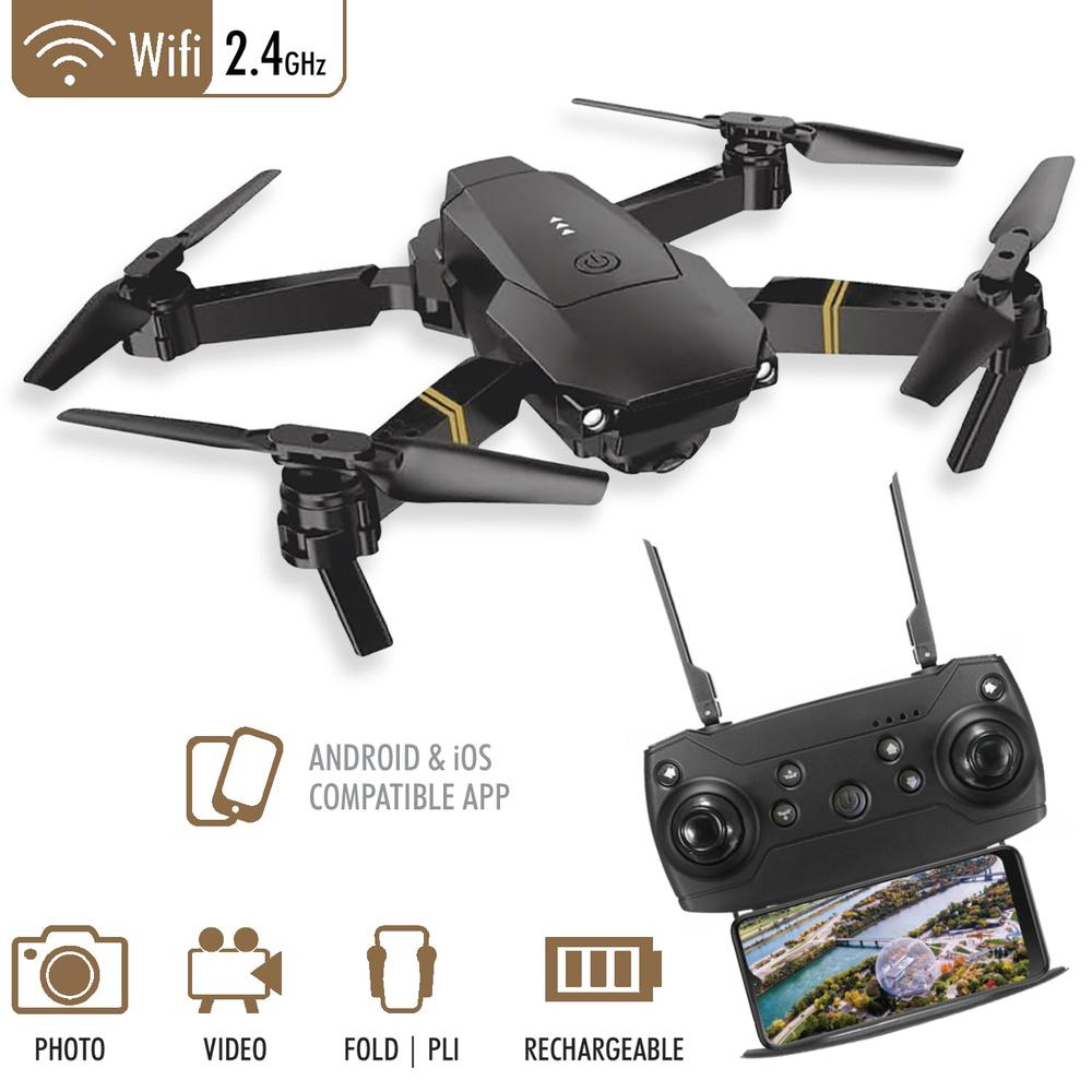 Escape | Foldable remote-controlled quadrotor drone with 2 cameras