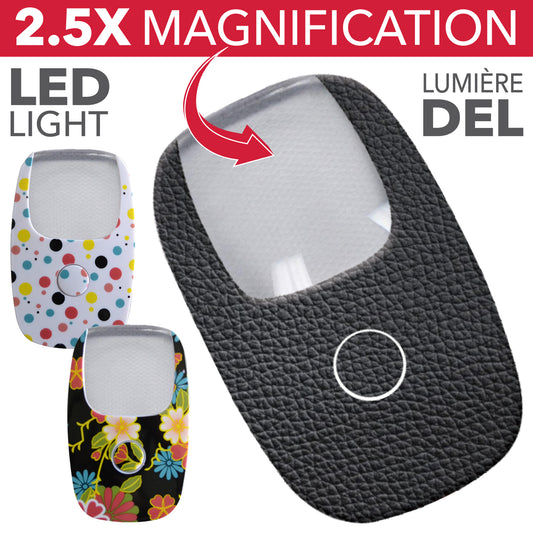 RCA | 3-LED pocket magnifying glass, 5X