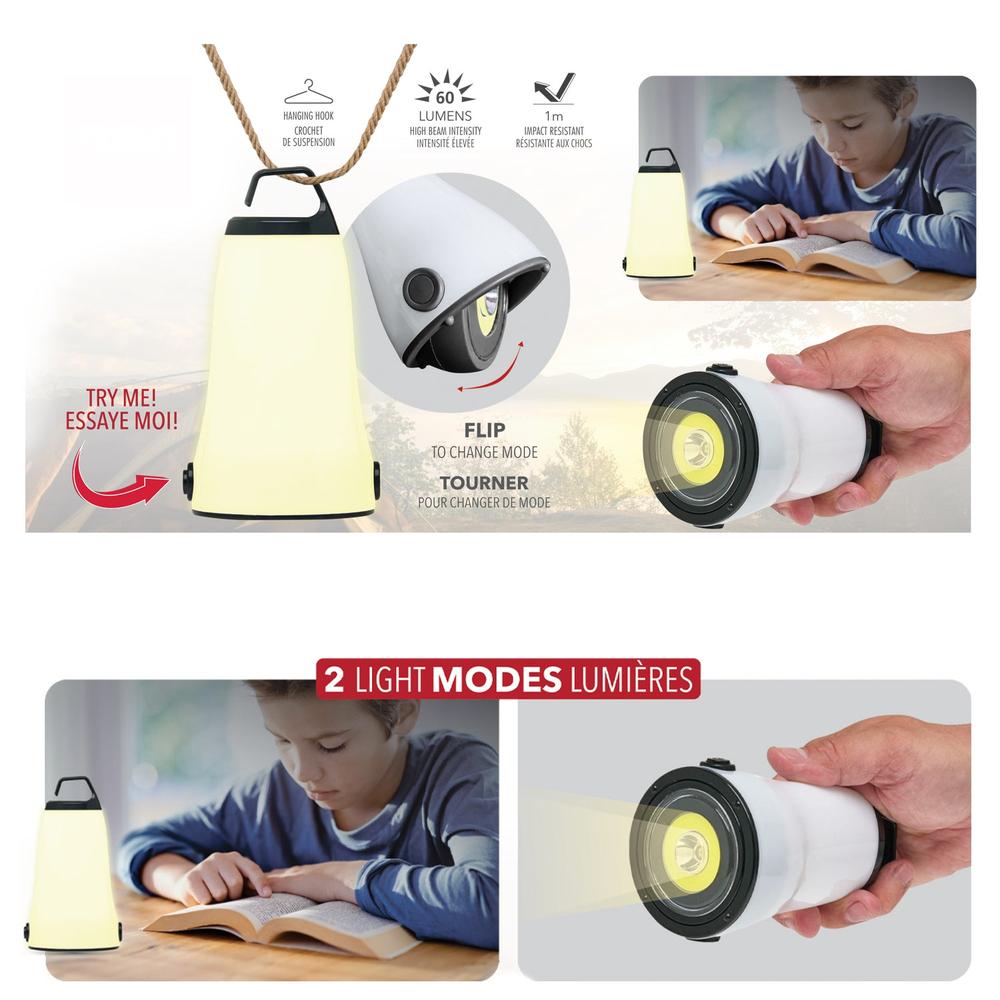 RCA | 3-Way COB LED Camping lantern Light