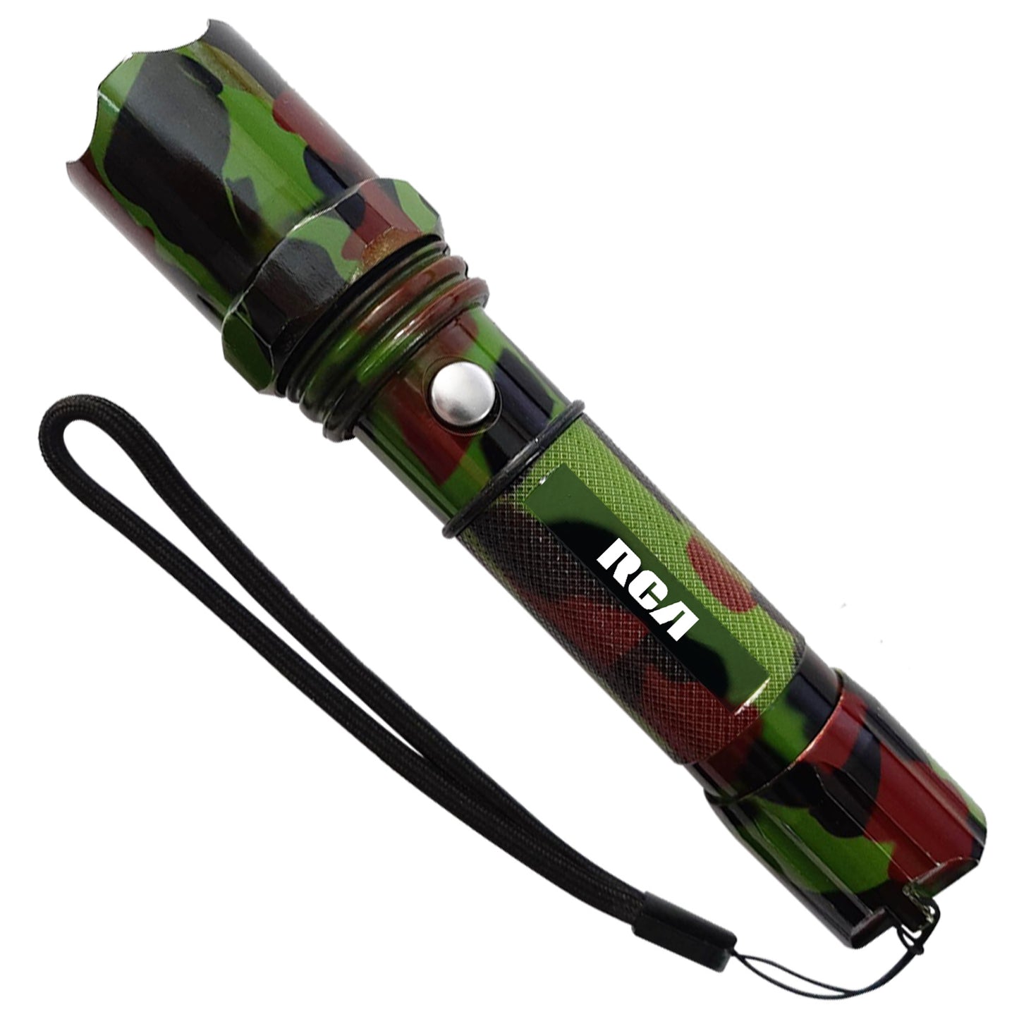 RCA | 6" Rechargeable tactical metal flashlight with ZOOM, 450LM