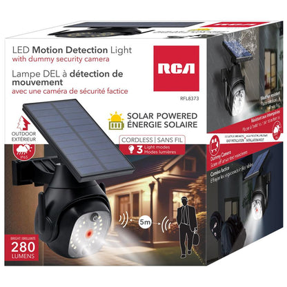 RCA | Solar-powered LED motion light with dummy security camera