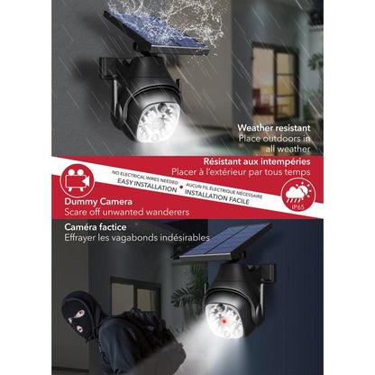 RCA | Solar-powered LED motion light with dummy security camera