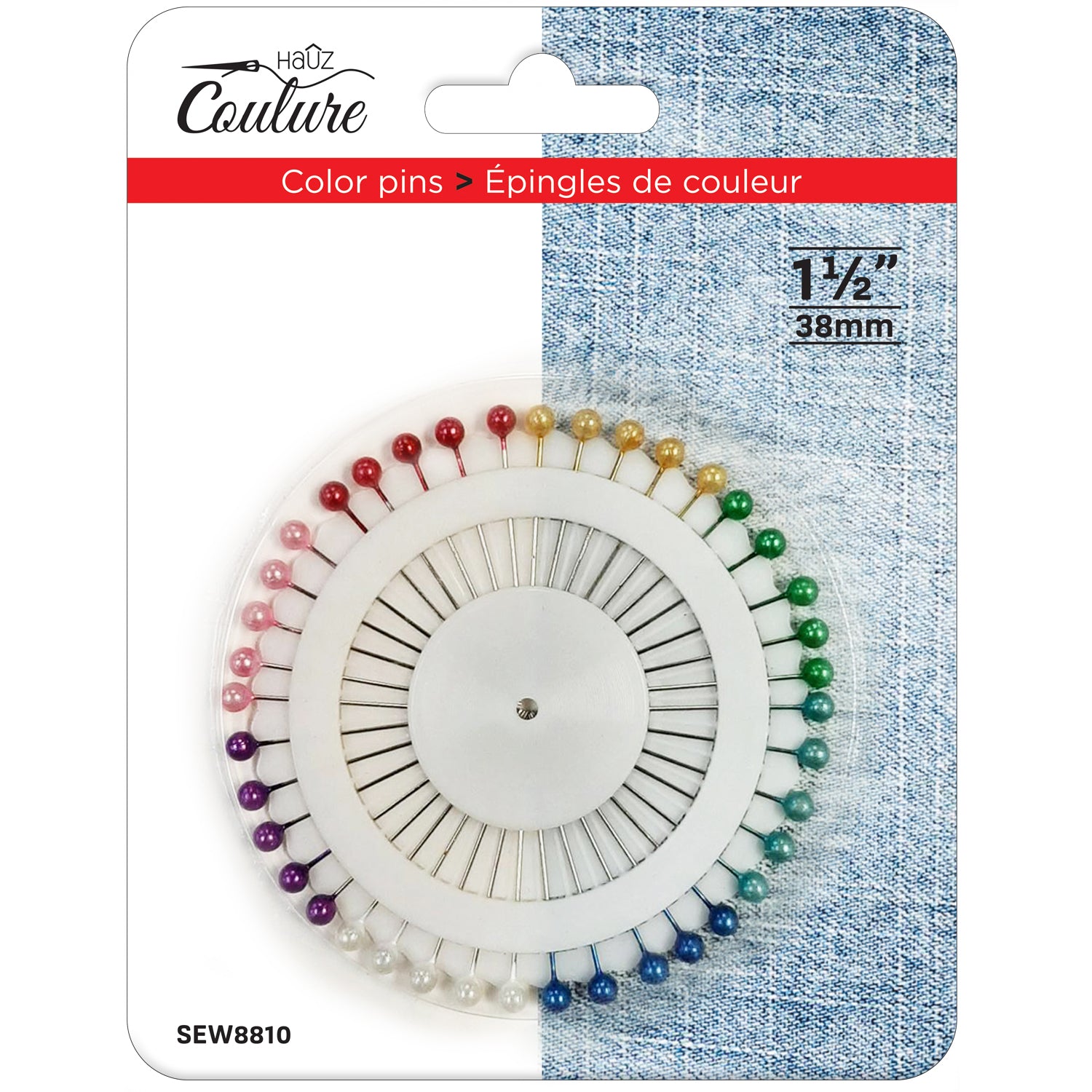 Hauz | Color Pins on Wheel - 1.5”
