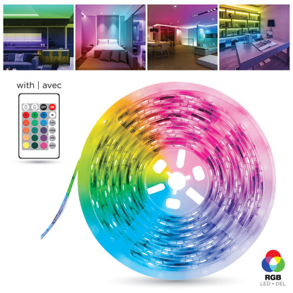 BOOST | 16.5ft (5m) 80 RGB LED Strip Light with remote control